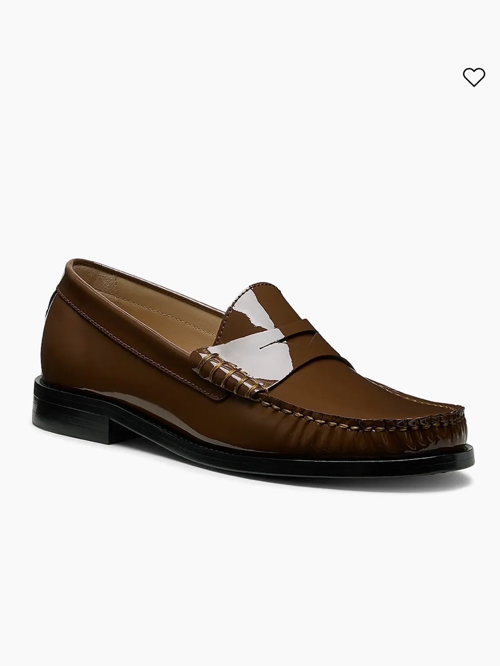 Stuart Weitzman Lottie Patent Walnut Loafers🦦